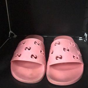 Gucci Pink Slides. Women’s size 12.